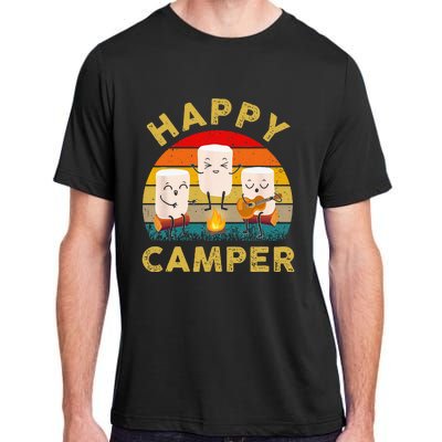 Funny Happy Cute Marshmallow Camper Bonfire Kids Women Men Adult ChromaSoft Performance T-Shirt