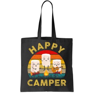 Funny Happy Cute Marshmallow Camper Bonfire Kids Women Men Tote Bag