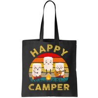 Funny Happy Cute Marshmallow Camper Bonfire Kids Women Men Tote Bag