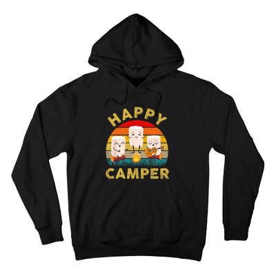 Funny Happy Cute Marshmallow Camper Bonfire Kids Women Men Tall Hoodie