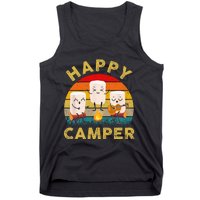 Funny Happy Cute Marshmallow Camper Bonfire Kids Women Men Tank Top