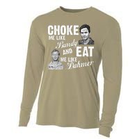 Funny Halloween, Cute Halloween, Choke Me Like Bundy Eat Me Like Dahmer Cooling Performance Long Sleeve Crew