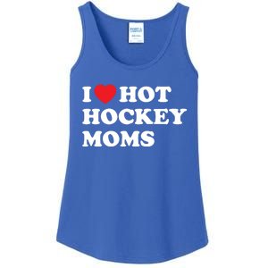 Funny Hockey Cool Gift I Love Hot Hockey Moms Funny Gift Ladies Essential Tank