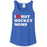 Funny Hockey Cool Gift I Love Hot Hockey Moms Funny Gift Ladies Essential Tank