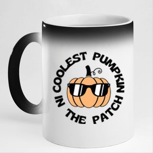 Funny Halloween Coolest Pumpkin In The Patch Gift 11oz Black Color Changing Mug