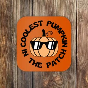 Funny Halloween Coolest Pumpkin In The Patch Gift Coaster