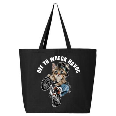 Funny Hiphop Cat Off To Wreck Havoc 25L Jumbo Tote
