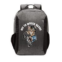 Funny Hiphop Cat Off To Wreck Havoc Vector Backpack
