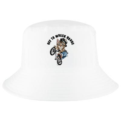 Funny Hiphop Cat Off To Wreck Havoc Cool Comfort Performance Bucket Hat