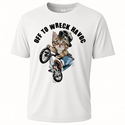 Funny Hiphop Cat Off To Wreck Havoc Performance Shirt