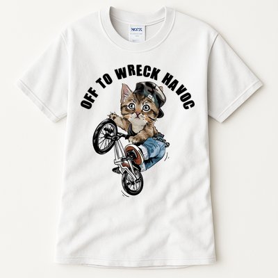 Funny Hiphop Cat Off To Wreck Havoc Tall T-Shirt