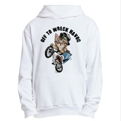 Funny Hiphop Cat Off To Wreck Havoc Urban Pullover Hoodie