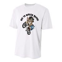Funny Hiphop Cat Off To Wreck Havoc Youth Performance Sprint T-Shirt