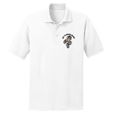 Funny Hiphop Cat Off To Wreck Havoc PosiCharge RacerMesh Polo