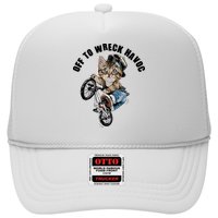 Funny Hiphop Cat Off To Wreck Havoc Trucker Hat