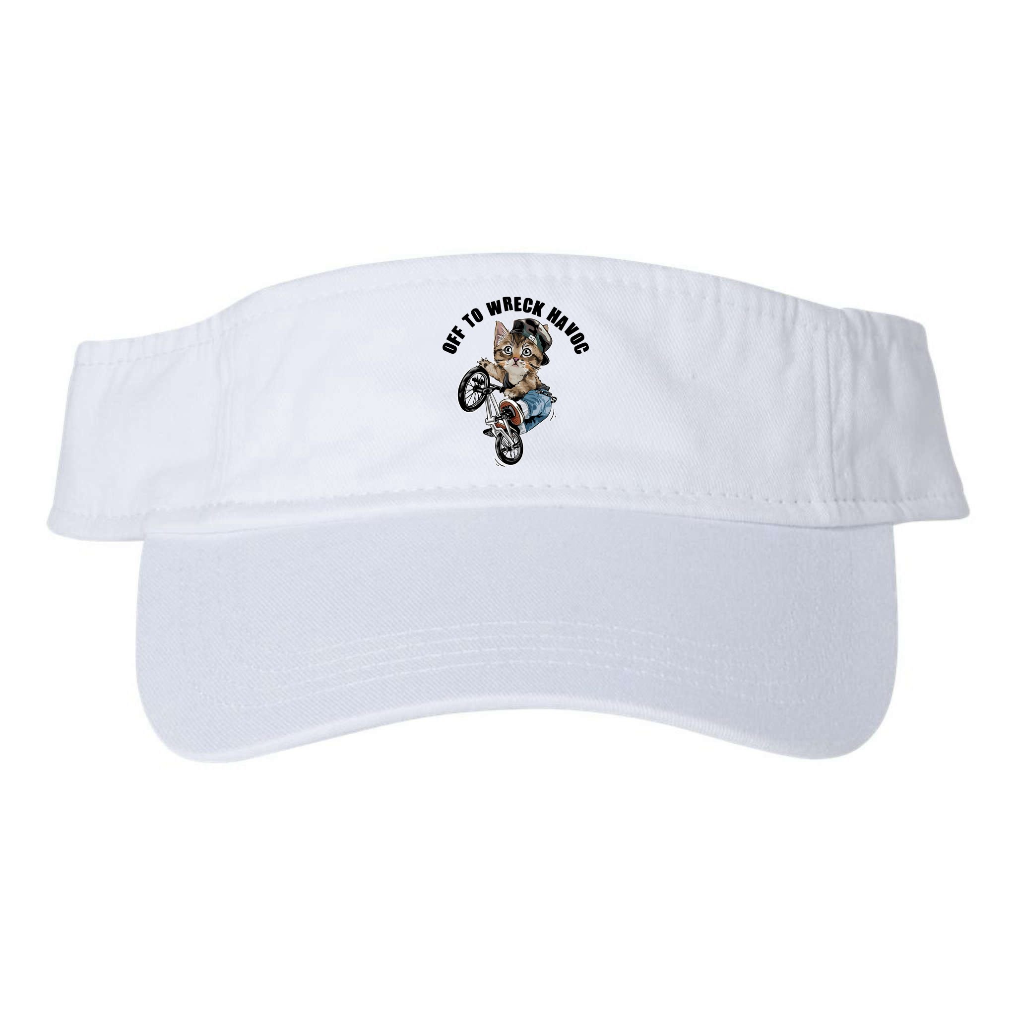 Funny Hiphop Cat Off To Wreck Havoc Visor