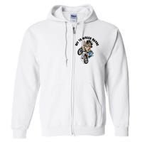 Funny Hiphop Cat Off To Wreck Havoc Full Zip Hoodie