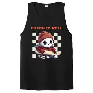 Funny Halloween Creep It Real Spooky Ghost Fall Season Gift PosiCharge Competitor Tank