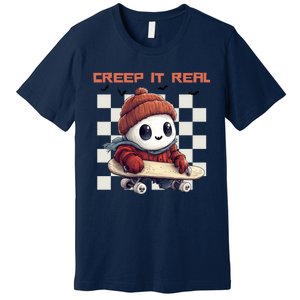 Funny Halloween Creep It Real Spooky Ghost Fall Season Gift Premium T-Shirt