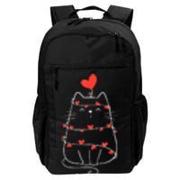 Funny Heart Cat ValentineS Day Heart Cat Lover Valentine Daily Commute Backpack