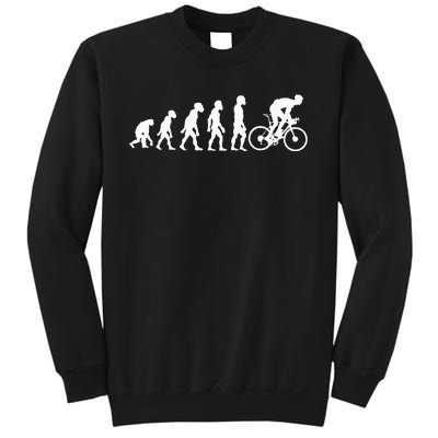 Funny Human Cycling Evolution Athlete Bike Cyclist Biker Sweatshirt