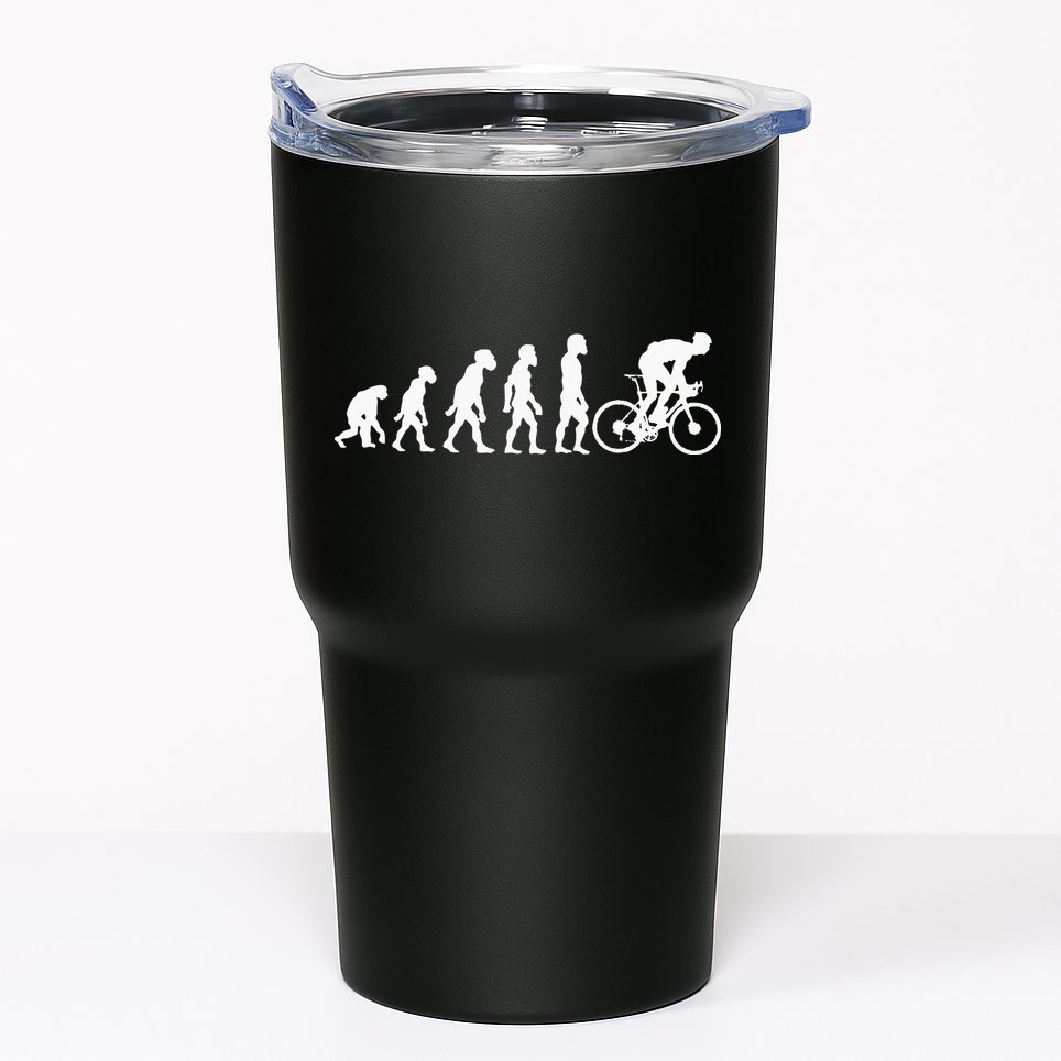 Funny Human Cycling Evolution Athlete Bike Cyclist Biker Tumbler