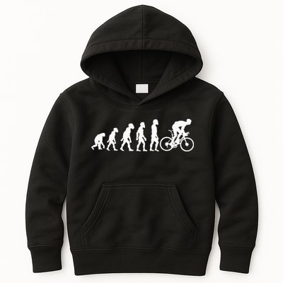 Funny Human Cycling Evolution Athlete Bike Cyclist Biker Kids Hoodie