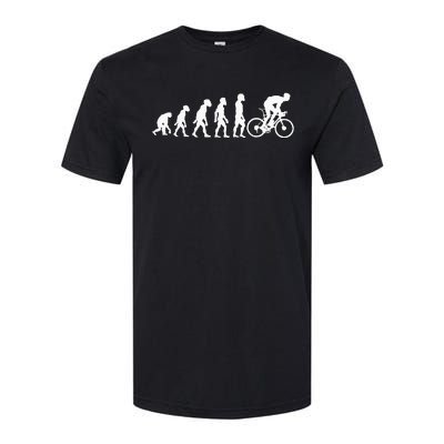 Funny Human Cycling Evolution Athlete Bike Cyclist Biker Softstyle CVC T-Shirt