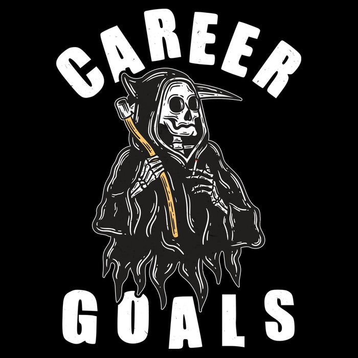 Funny Halloween Career Goals Grim Reaper Cooling Performance Crew T-Shirt