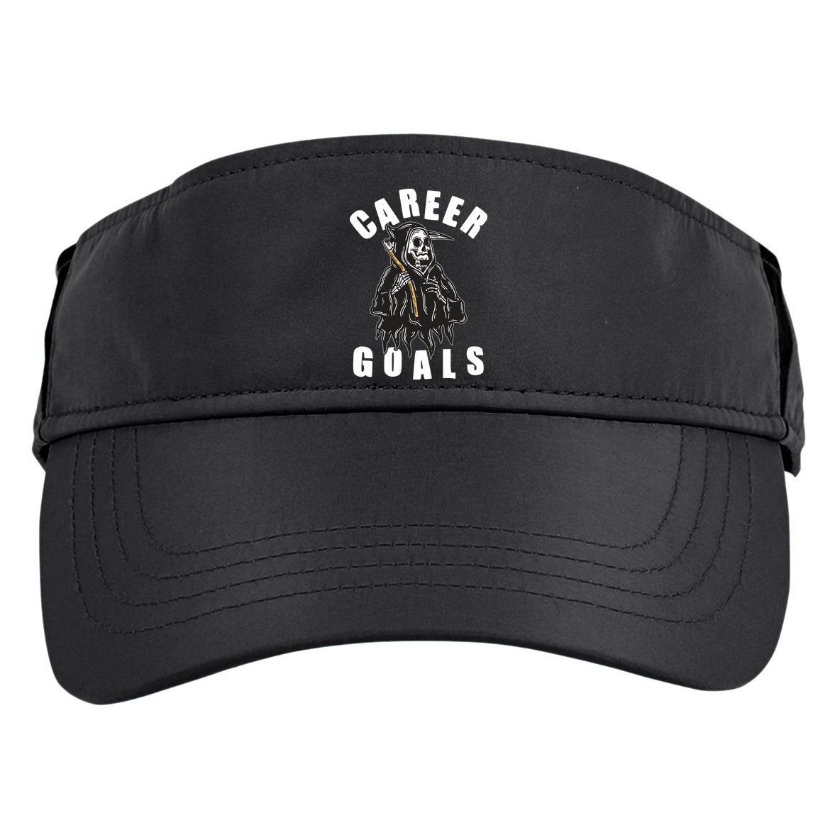 Funny Halloween Career Goals Grim Reaper Adult Drive Performance Visor