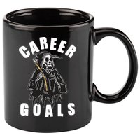 Funny Halloween Career Goals Grim Reaper 11oz C Handle Ceramic Mug