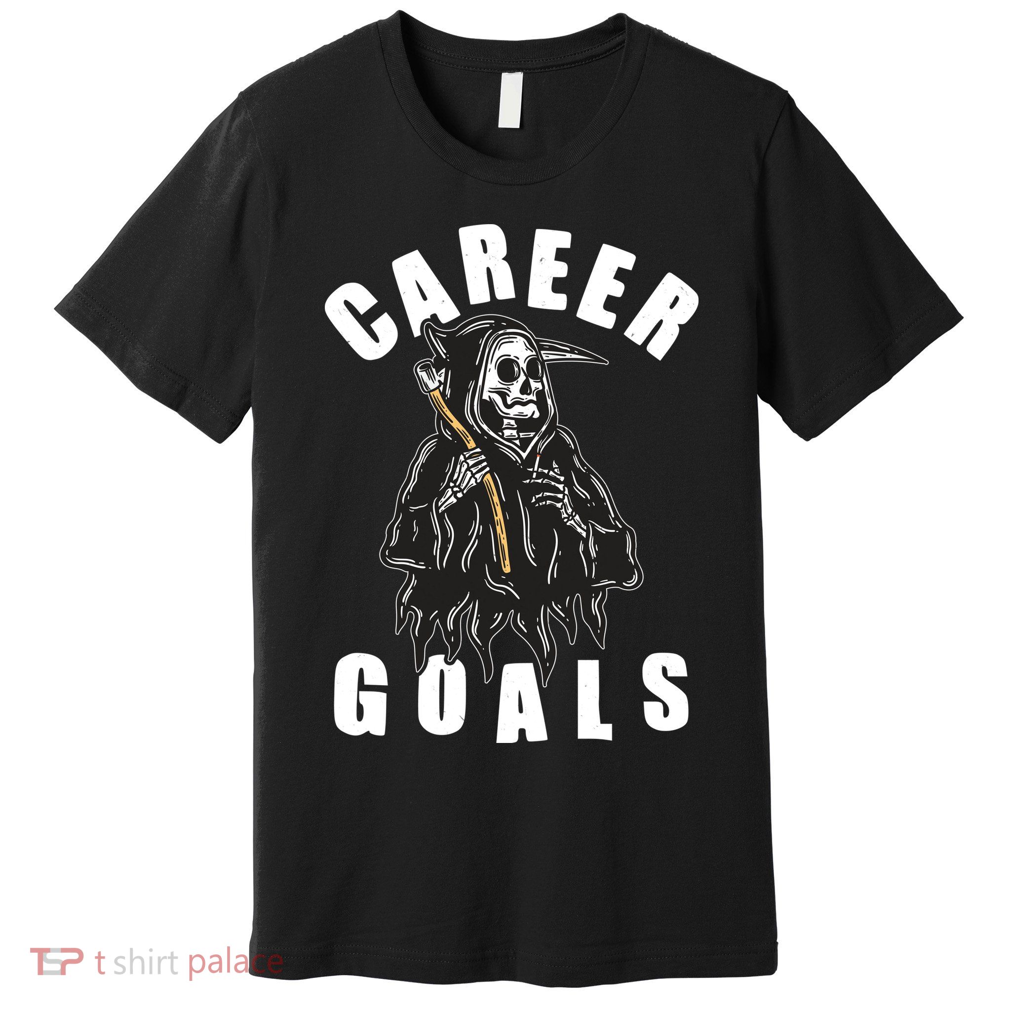 Funny Halloween Career Goals Grim Reaper Premium T-Shirt