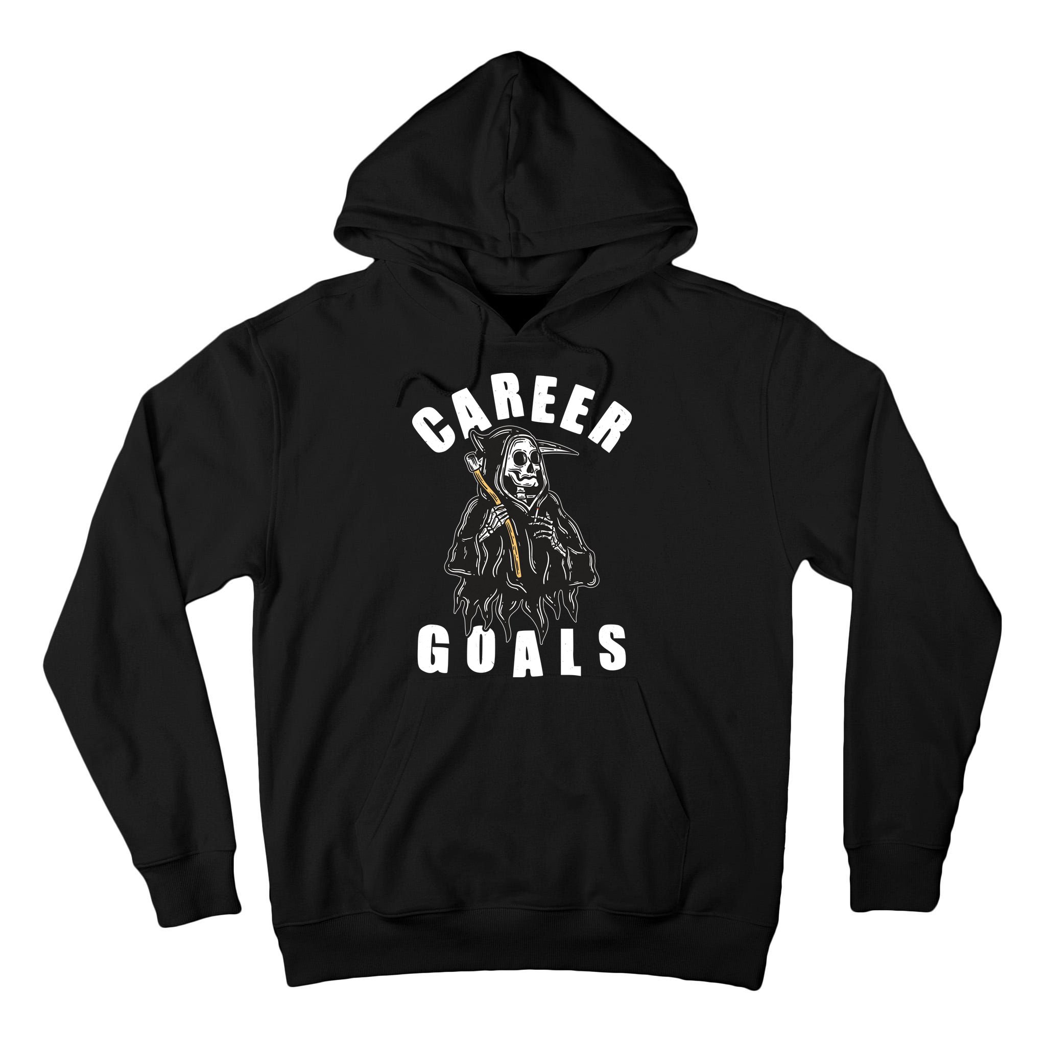 Funny Halloween Career Goals Grim Reaper Tall Hoodie