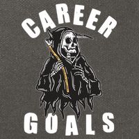 Funny Halloween Career Goals Grim Reaper Cotton Canvas Backpack