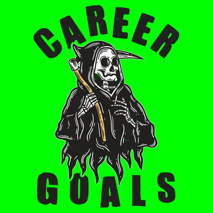 Funny Halloween Career Goals Grim Reaper Long Sleeve Shirt