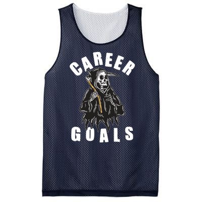 Funny Halloween Career Goals Grim Reaper Mesh Reversible Basketball Jersey Tank