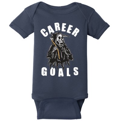 Funny Halloween Career Goals Grim Reaper Baby Bodysuit