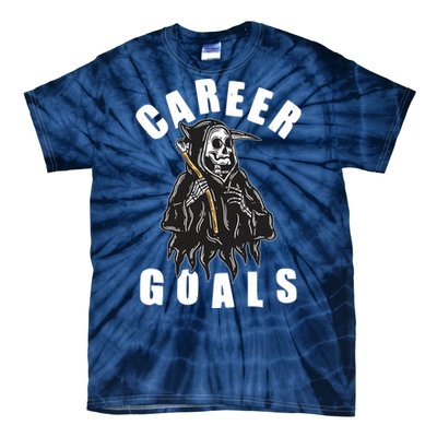 Funny Halloween Career Goals Grim Reaper Tie-Dye T-Shirt