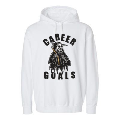 Funny Halloween Career Goals Grim Reaper Garment-Dyed Fleece Hoodie