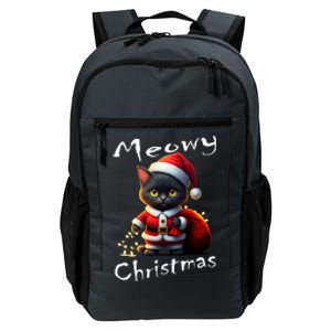 Festival Holiday Cute Kitten Meowy Christmas Great Gift Daily Commute Backpack