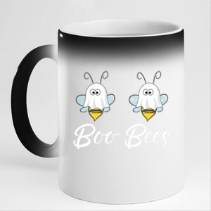 Funny Halloween Cute Gift Boo Bees Meaningful Gift 11oz Black Color Changing Mug