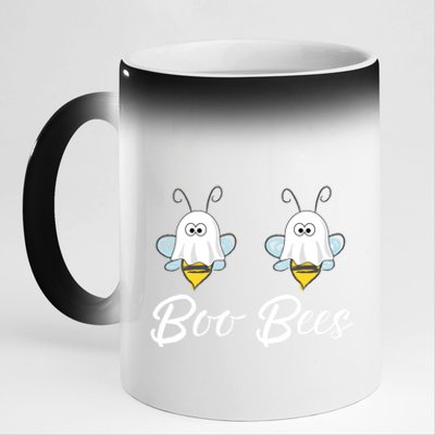 Funny Halloween Cute Gift Boo Bees Meaningful Gift 11oz Black Color Changing Mug