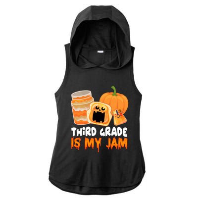 Funny Halloween Costume Team Third Grade Is My Jam 3Rd Grade Great Gift Ladies PosiCharge Tri-Blend Wicking Draft Hoodie Tank