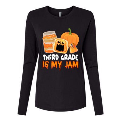 Funny Halloween Costume Team Third Grade Is My Jam 3Rd Grade Great Gift Womens Cotton Relaxed Long Sleeve T-Shirt