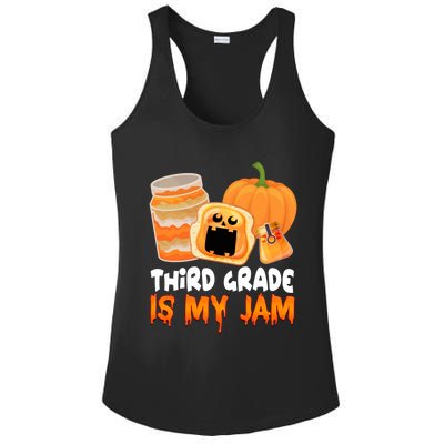 Funny Halloween Costume Team Third Grade Is My Jam 3Rd Grade Great Gift Ladies PosiCharge Competitor Racerback Tank