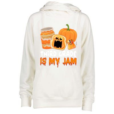 Funny Halloween Costume Team Third Grade Is My Jam 3Rd Grade Great Gift Womens Funnel Neck Pullover Hood