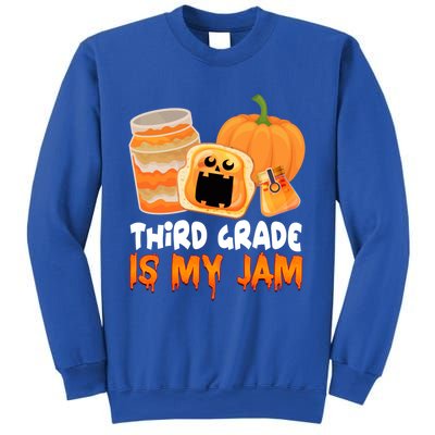 Funny Halloween Costume Team Third Grade Is My Jam 3Rd Grade Great Gift Sweatshirt