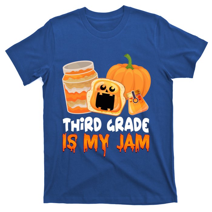 Funny Halloween Costume Team Third Grade Is My Jam 3Rd Grade Great Gift T-Shirt