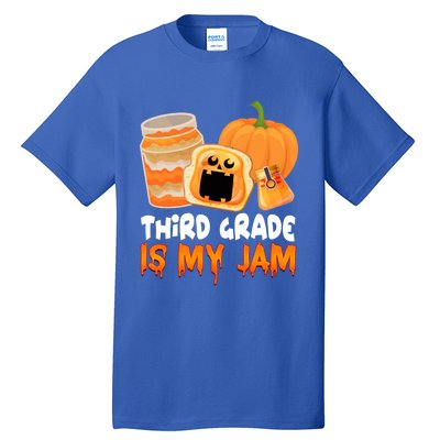 Funny Halloween Costume Team Third Grade Is My Jam 3Rd Grade Great Gift Tall T-Shirt