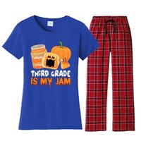 Funny Halloween Costume Team Third Grade Is My Jam 3Rd Grade Great Gift Women's Flannel Pajama Set